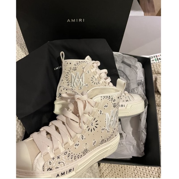 AMIRI Shoes - Amiri - Bandana M.A. Court High-top Sneakers - IT/EU 38 - US Women’s 7.5/8